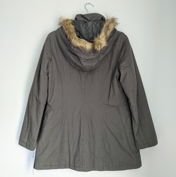 NWT Black Rivet Insulated Cotton Fall Winter Coat - Picture 2 of 8